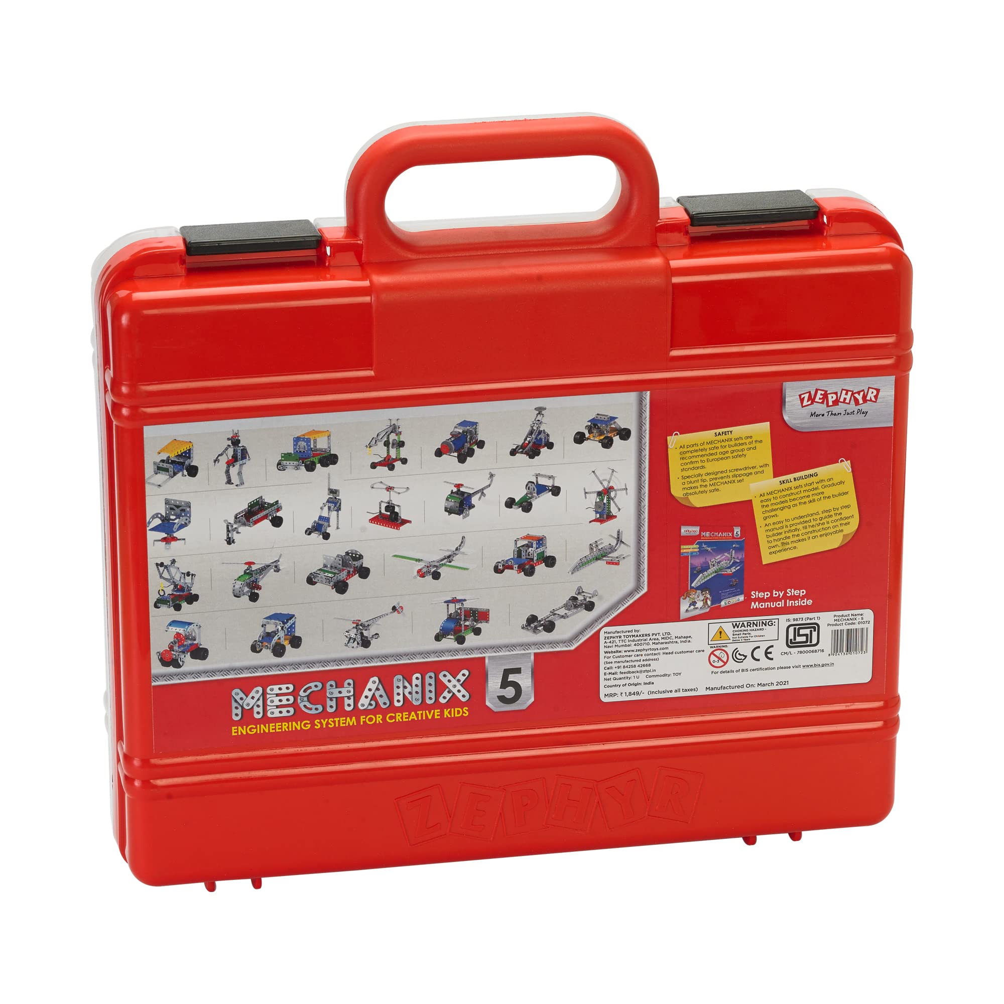 Mechanix 5 Smart Bag, Construction Toy, Building Blocks, DIY Toy, Boys & Girls 7+, Multicolor