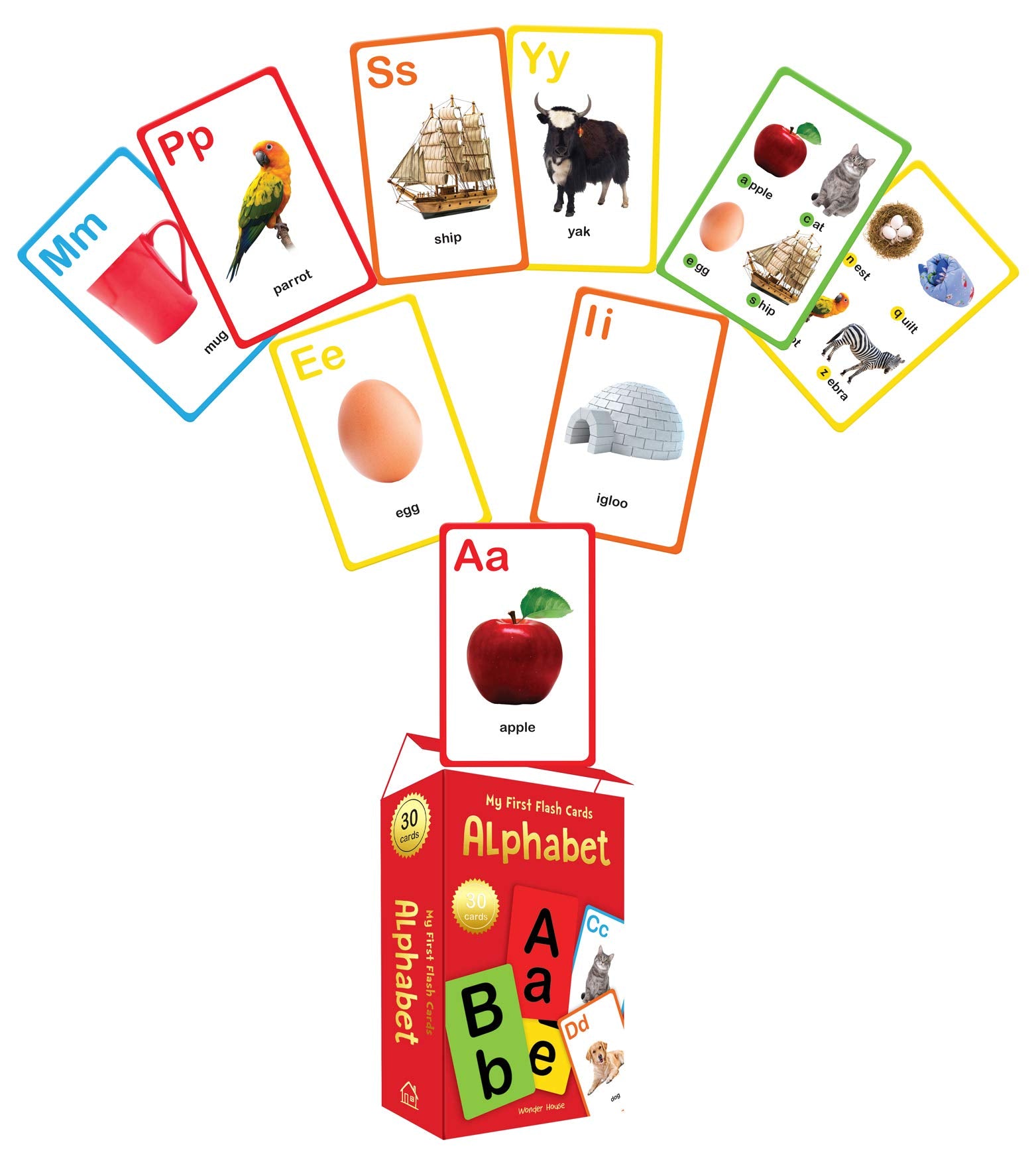 My First Flash Cards Alphabet: 30 Early Learning Flash Cards For Kids