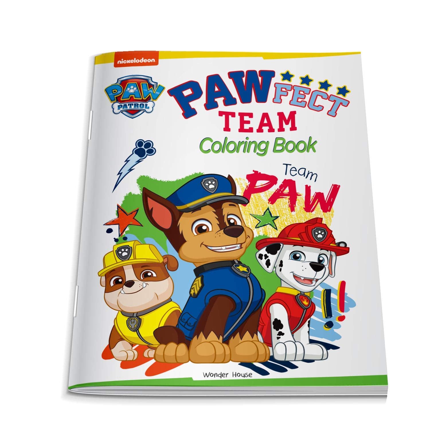 Pawfect Team: Paw Patrol Coloring Book For Kids