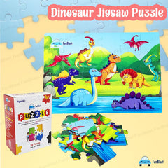 FunBlast Dinosaur Jigsaw Puzzle for Kids Jigsaw Puzzle for Kids of Age 3-5 Years – 24 Pcs (Multicolor, Size 30X22 cm)