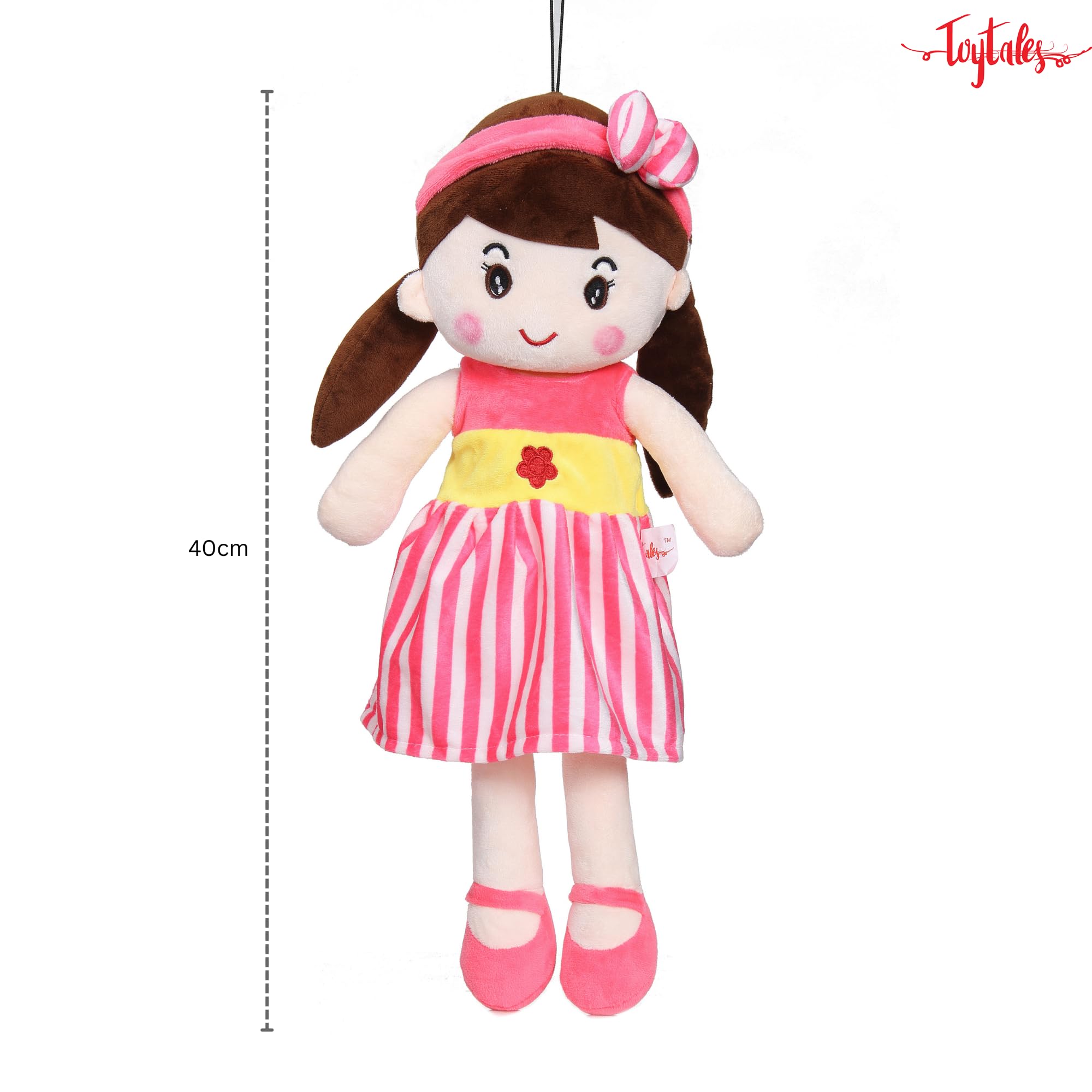 Cute Super Soft Stuffed Doll Small 40cm, Cuddly Squishy Dolls, Plush Toy for Baby Girls, Spark Imaginative Play, Safe & Fun Gift for Kids, Perfect for Playtime & Cuddling