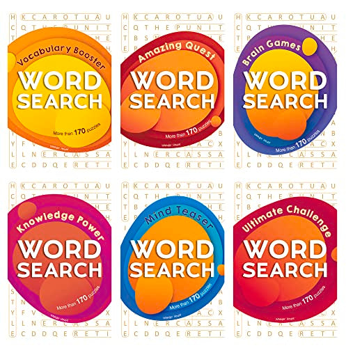 The Mega Word Search Library: Gift Boxset For Kids (A Collection of 6 Books)