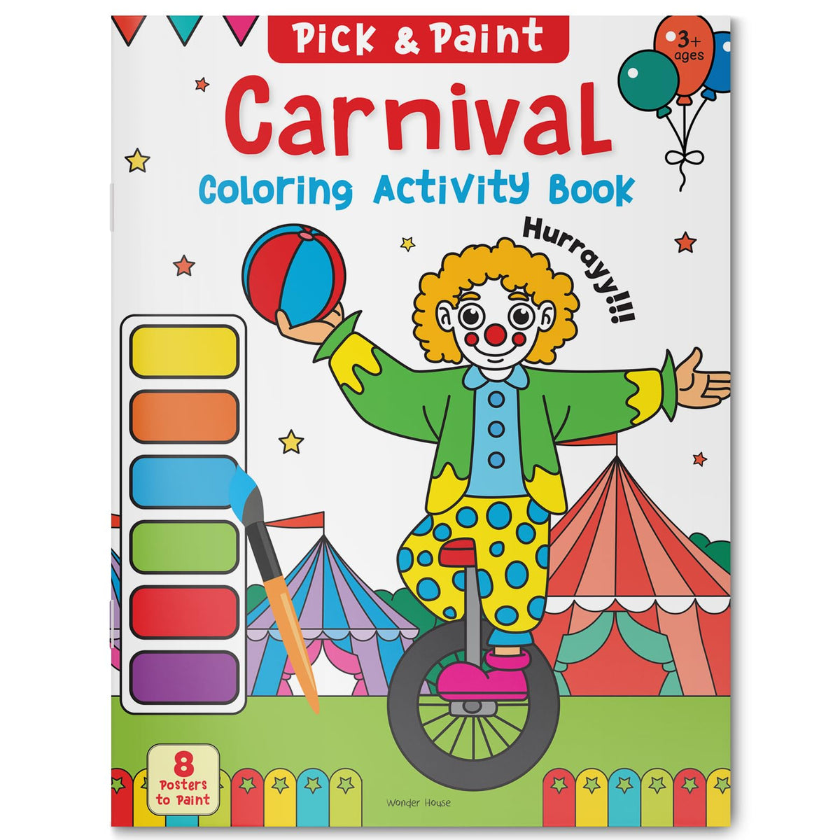 Carnival: Pick and Paint Coloring Activity Book