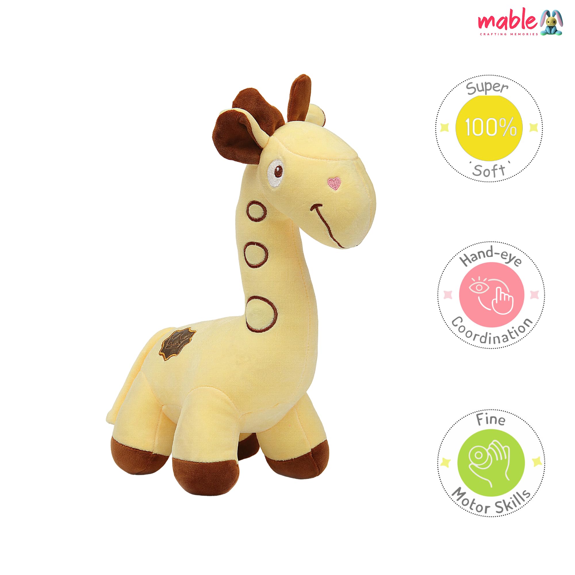 Huggable Cute Henry Giraffe, Best Stuffed Soft Animal Plush Toy for Boys and Girls | Ideal Kids, Children and Toddlers Birthday Gift (35 cm, Yellow)