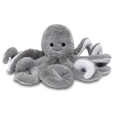Webby Giant Realistic Stuffed Octopus Animals Soft Plush Toy, Grey