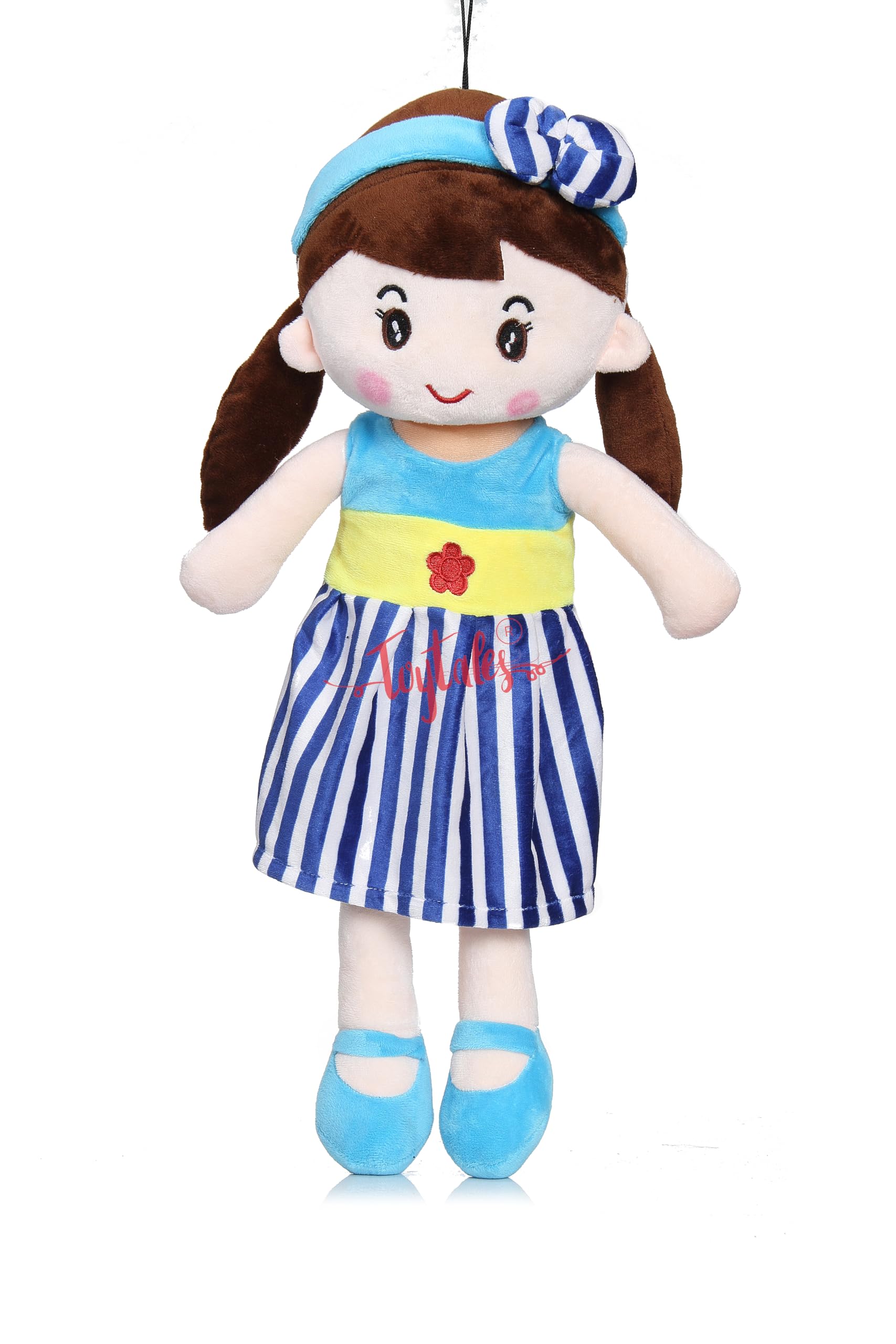 Cute Super Soft Stuffed Doll Small Size 40cm, Cuddly Squishy Dolls, Plush Toy for Baby Girls, Spark Imaginative Play, Safe & Fun Gift for Kids, Perfect for Playtime & Cuddling (Blue)