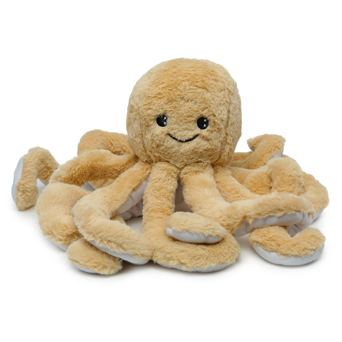 Webby Giant Realistic Stuffed Octopus Soft Plush Animals Toy, Beige