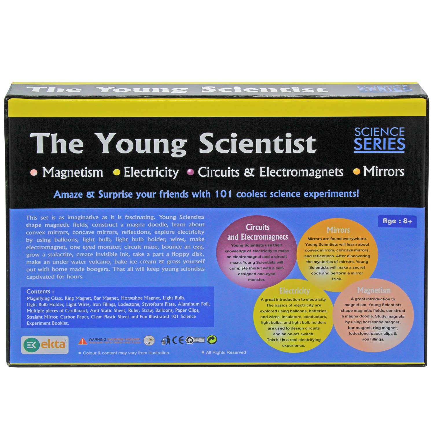 Ekta The Young Scientist Series 1 Set Part Science Kit 101 Experiments, Multi Color