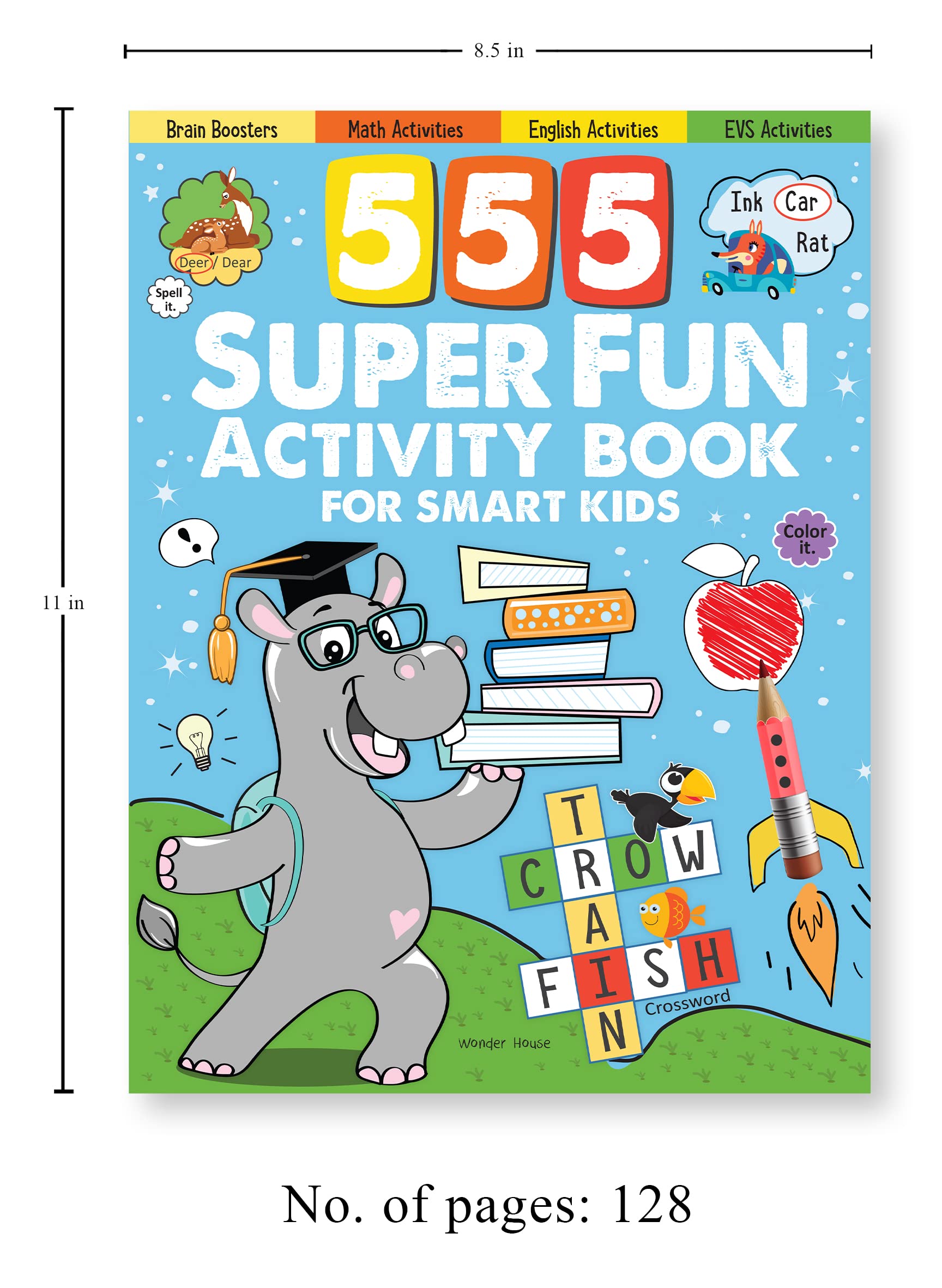 555 SUPER FUN Activity Book for Smart Kids