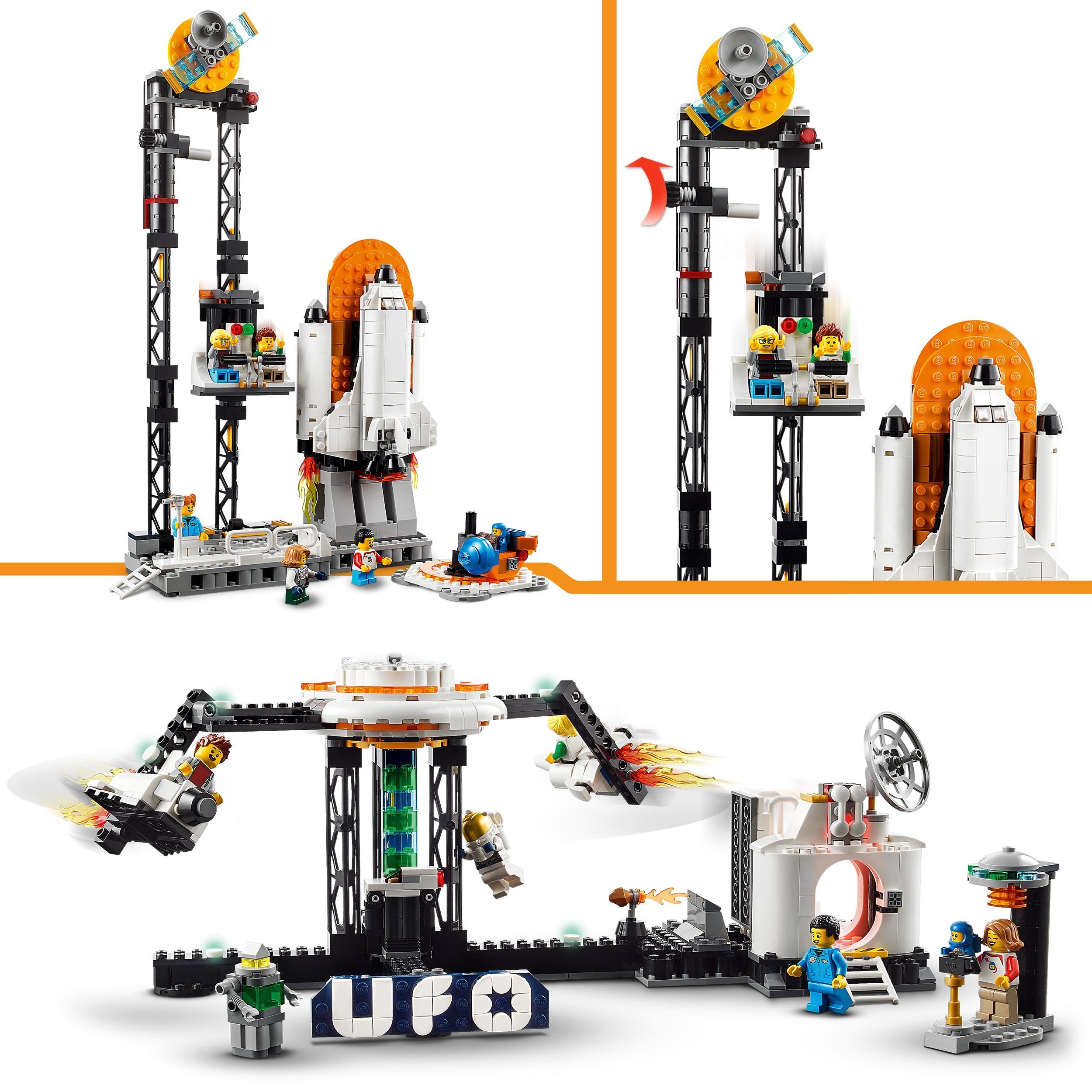 Creator Space Roller Coaster 31142 Building Toy Set (874 Pieces)