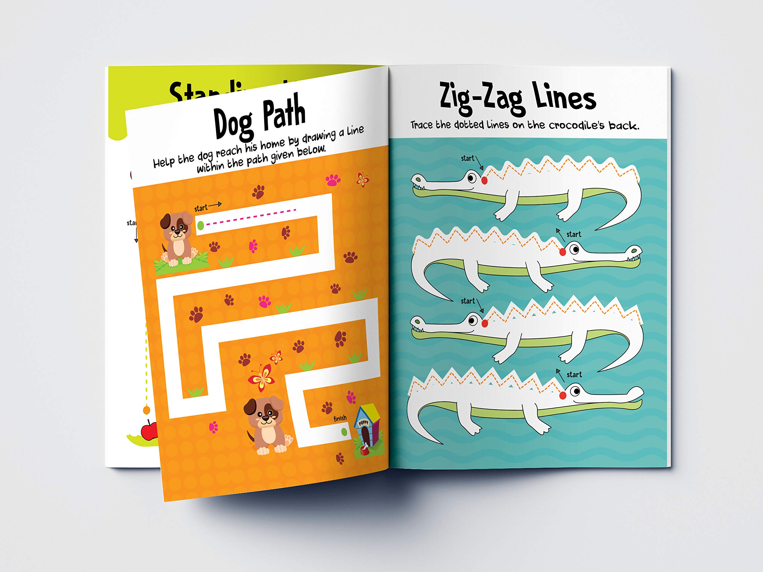Reusable Wipe And Clean Book Tracing - Lines Patterns : Trace And Practice Patterns
