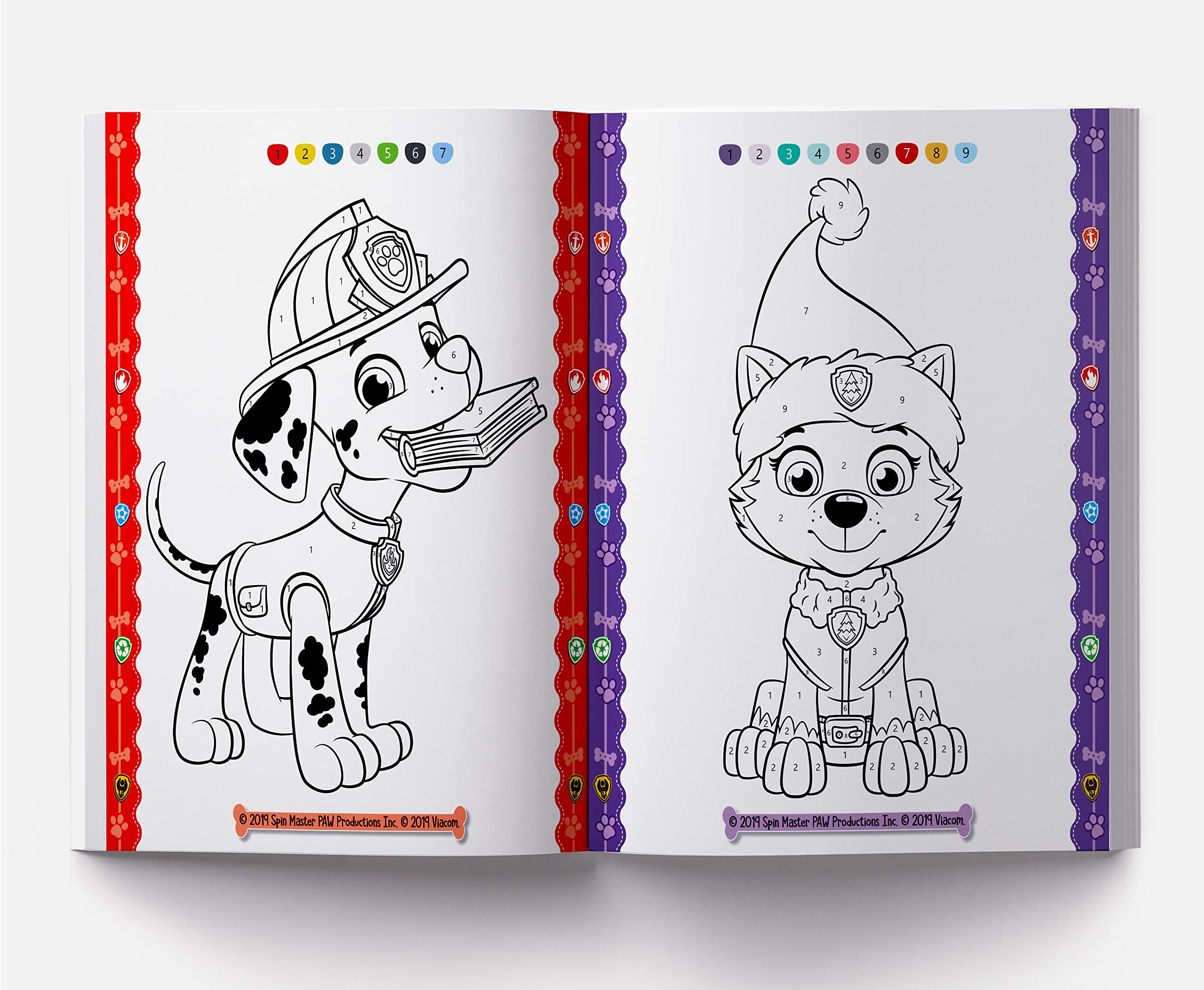Pups to the Rescue: Paw Patrol, Color By Number Activity Book