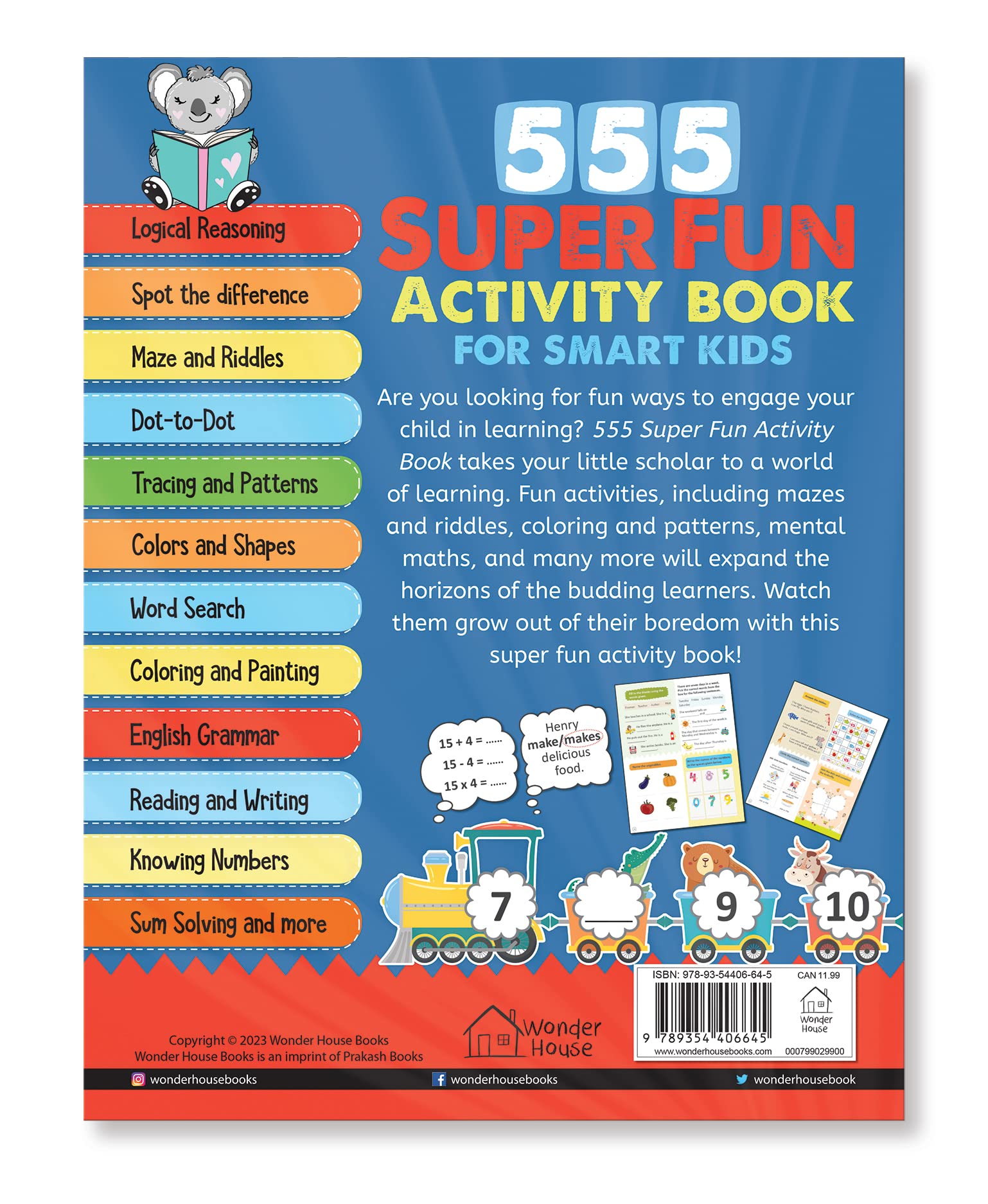 555 SUPER FUN Activity Book for Smart Kids