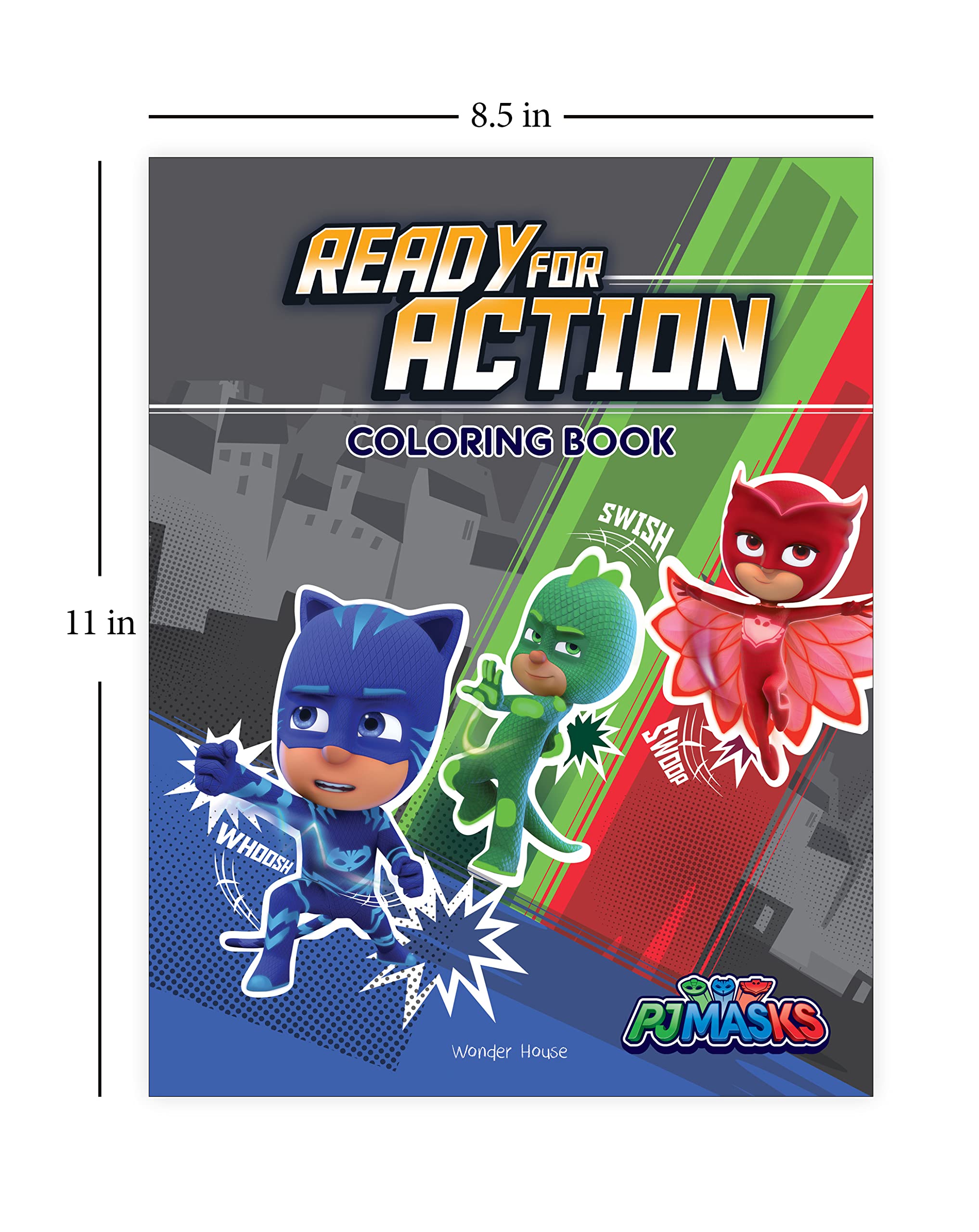 PJ Masks - Ready For Action Coloring Book For Kids