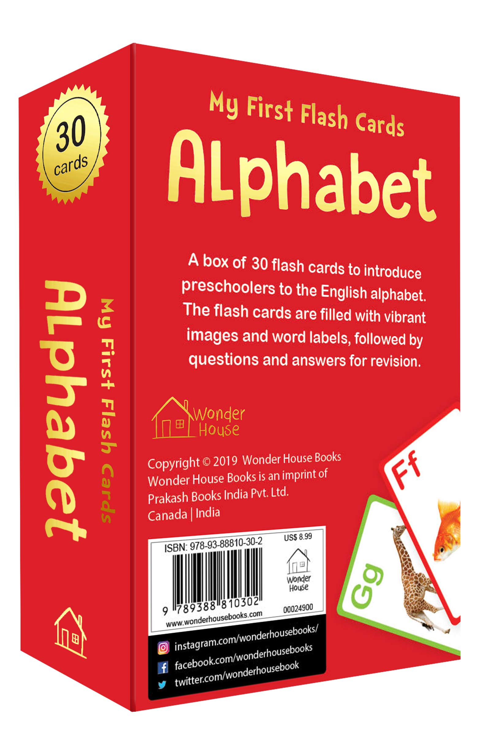 My First Flash Cards Alphabet: 30 Early Learning Flash Cards For Kids