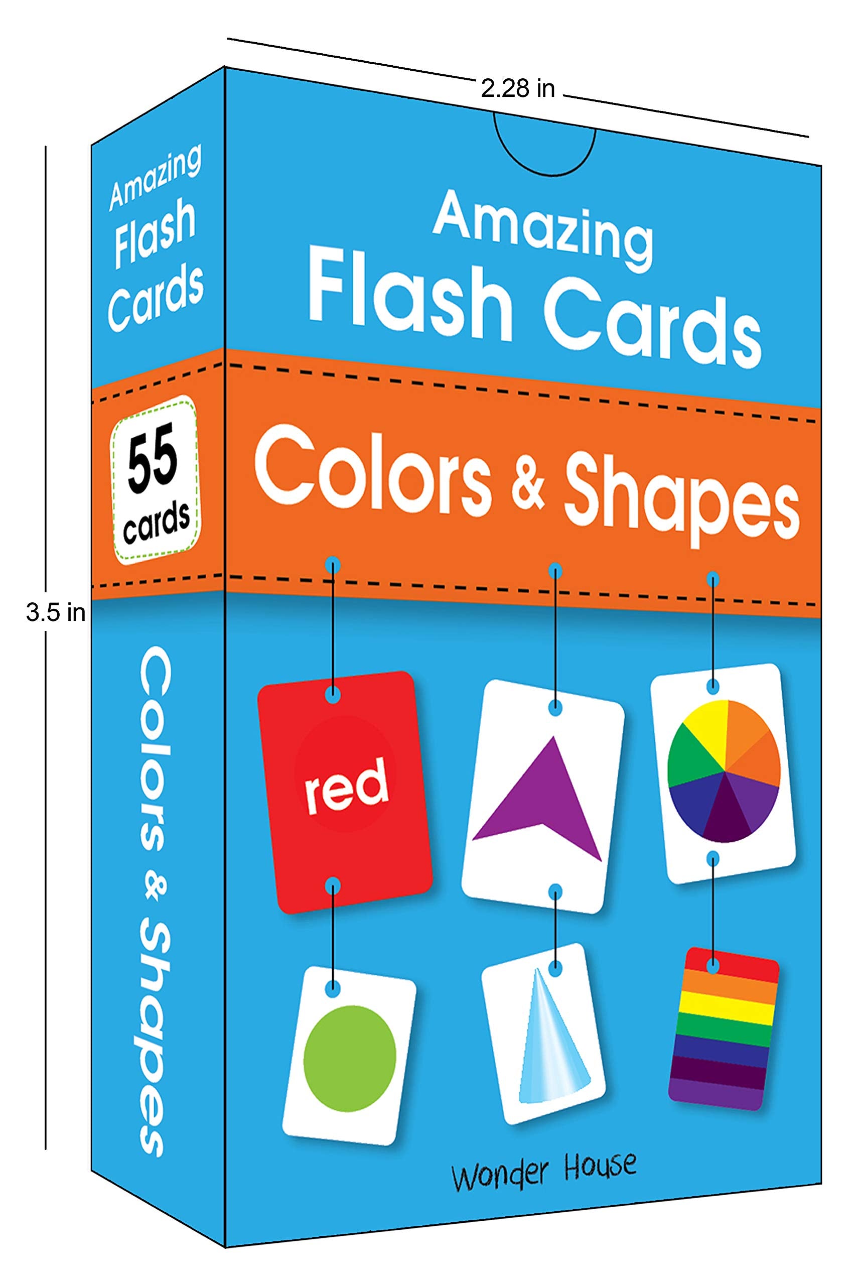 Amazing Flash Cards Colors & Shapes: Early Development OF Preschool Toddler (54 Cards)