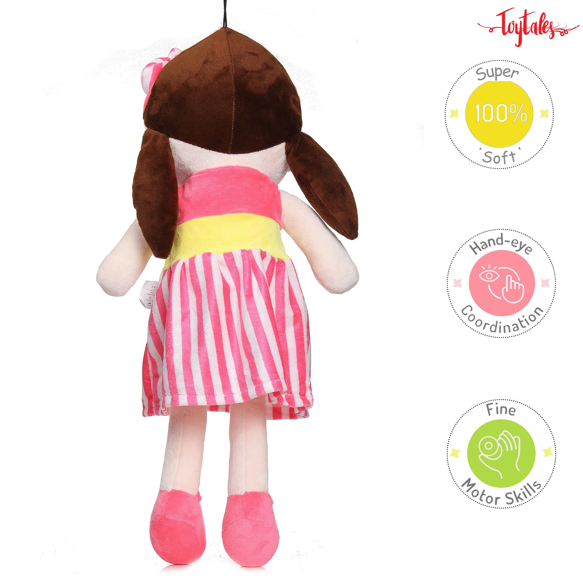 Cute Super Soft Stuffed Doll Small 40cm, Cuddly Squishy Dolls, Plush Toy for Baby Girls, Spark Imaginative Play, Safe & Fun Gift for Kids, Perfect for Playtime & Cuddling