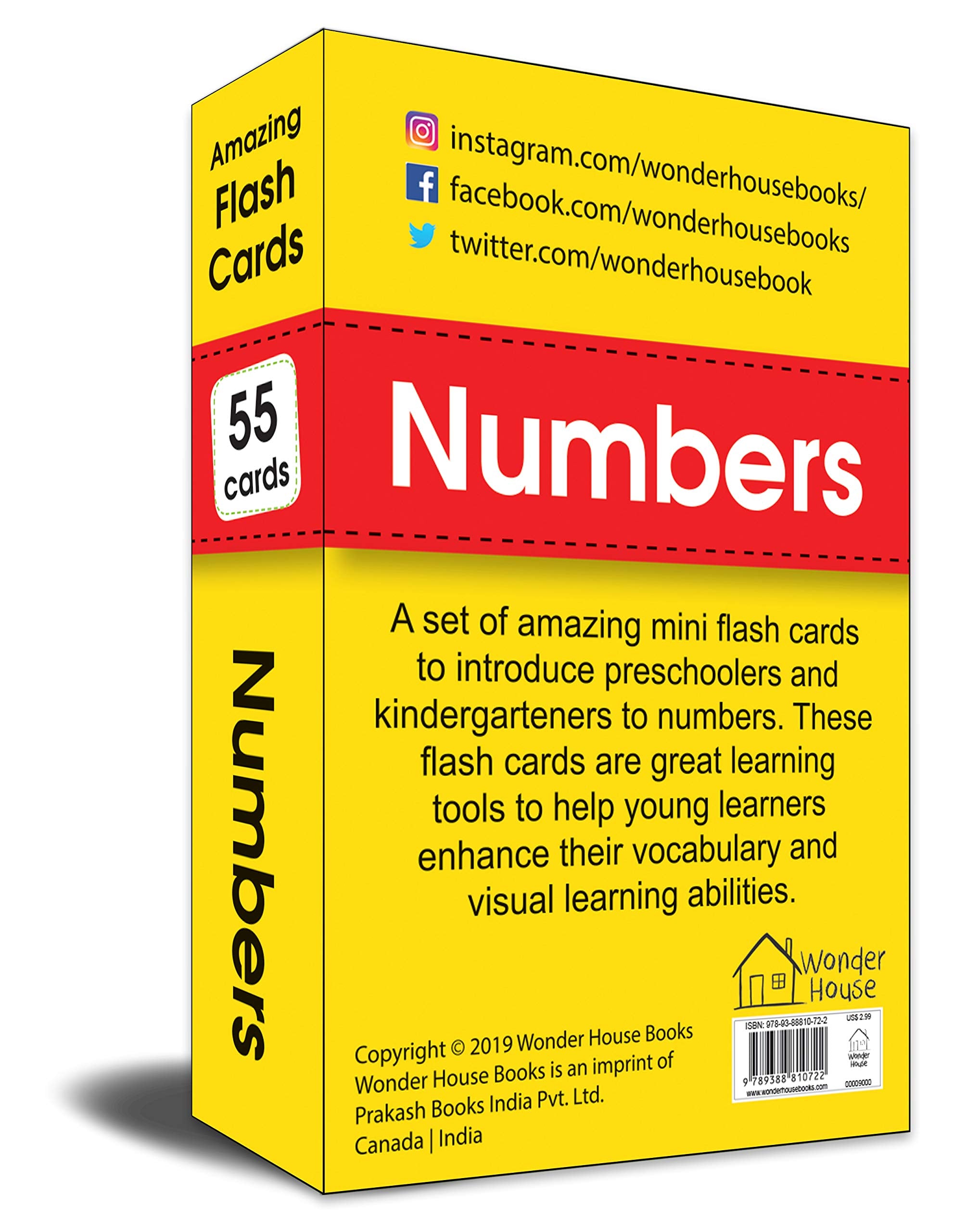 Amazing Flash Cards Numbers: Early Development OF Preschool Toddler (54 Cards)