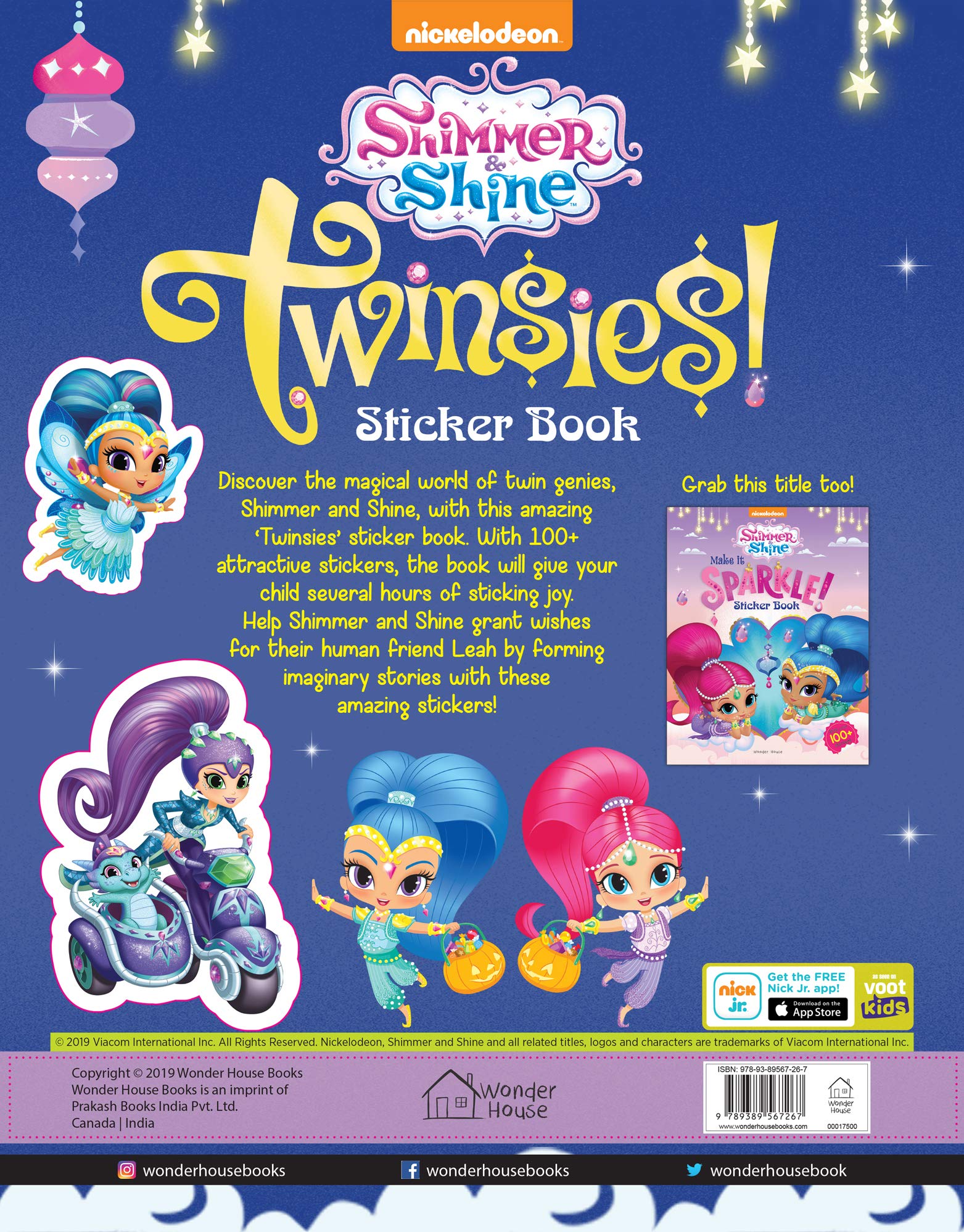 Twinsies - Sticker Book For Kids (Shimmer And Shine)