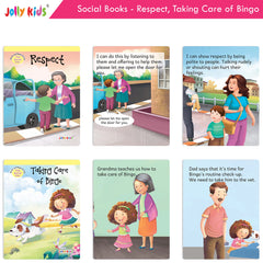 Jolly Kids Good & Happy Living The Social Way Short Stories Books (Set of 8)| Kids Learning Social Activity| Ages 2-7 Years