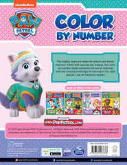 Pups to the Lookout: Paw Patrol, Color By Number Activity Book