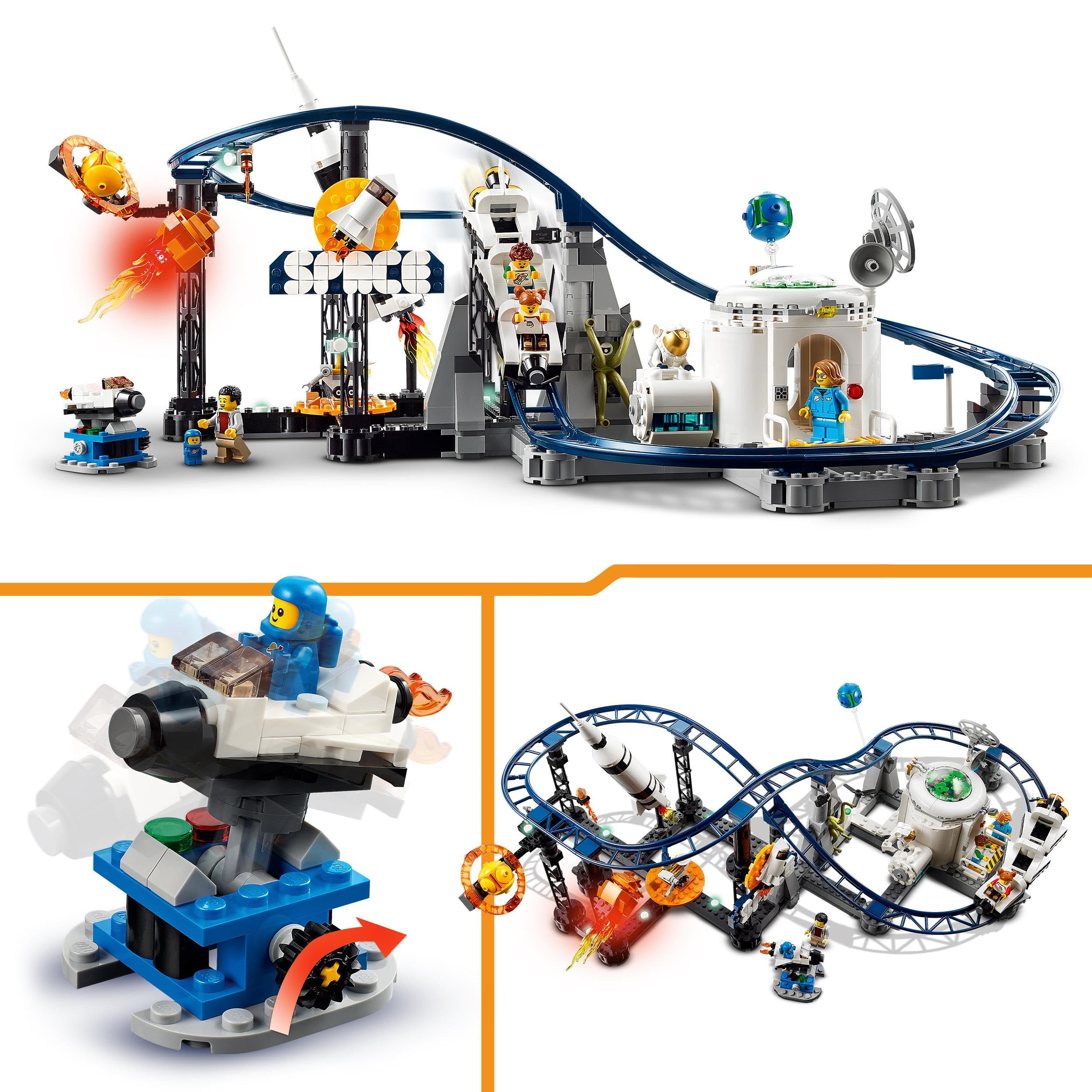 Creator Space Roller Coaster 31142 Building Toy Set (874 Pieces)