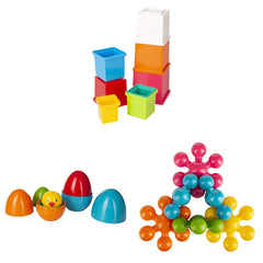 Plastic Stacking Multicolored Cubes,Blocks