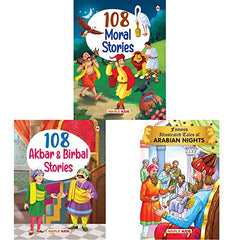 108 Moral Stories for children & 108 Akbar and Birbal Stories  & Arabian Nights : Famous Illustrated
