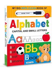 My Big Wipe And Clean Book of Alphabet for Kids Capital And Small Letters