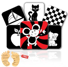 High Contrast Flash Cards for New Born Children