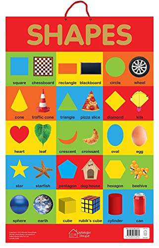 Shapes - Early Learning Educational Posters For Children: Perfect For Kindergarten, Nursery and Homeschooling (19 Inches X 29 Inches)