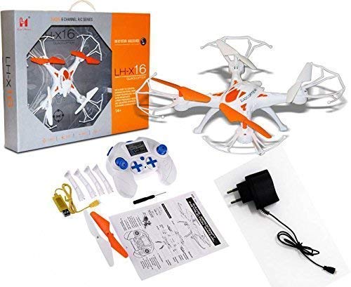 TOY JOY LH-X16 Drone 2.4G Flip 6Axis Gyro Quadcopter Flying Toy | NO Camera (Orange)